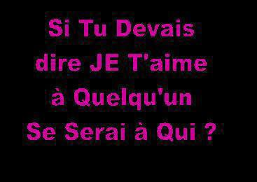 se sera pour ki???